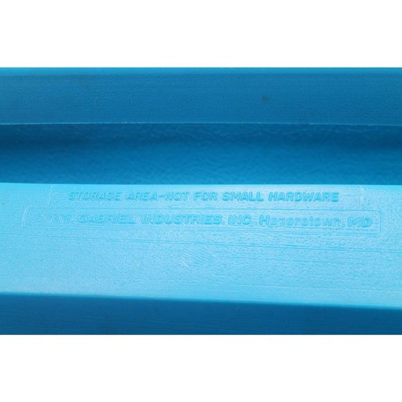 Vintage Gabriel Erector Plastic Blue Carrying Case Empty - Picture 8 of 10